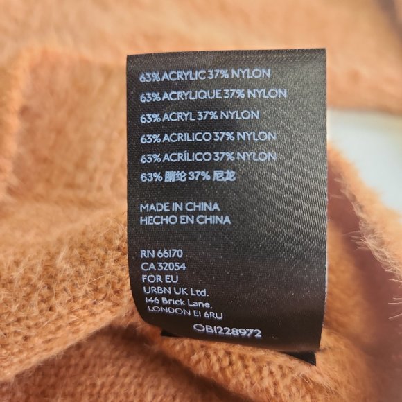 Urban Outfitters Super Soft Long Sleeve Women's Shirt Brown - Size XS - Picture 3 of 3